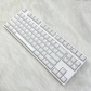 Jelly White 104+32 Keys OEM Profile PC Doubleshot Top Legends Keycaps Set for MX Keyboard